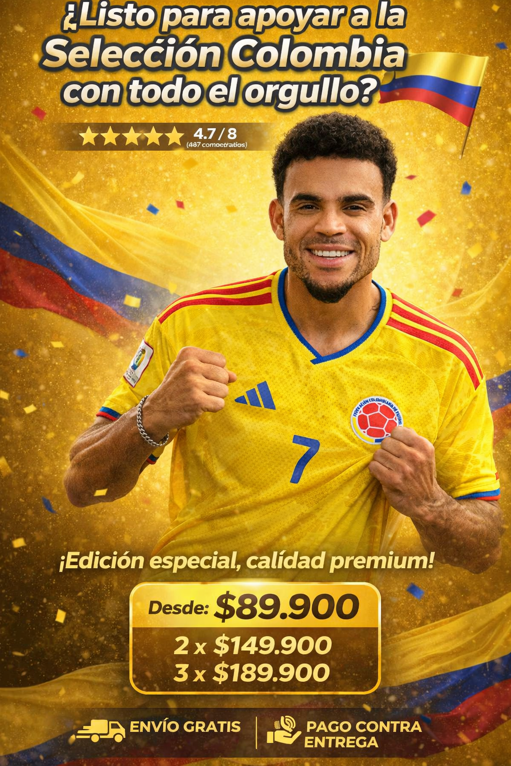 CAMISA DE COLOMBIA 🇨🇴
