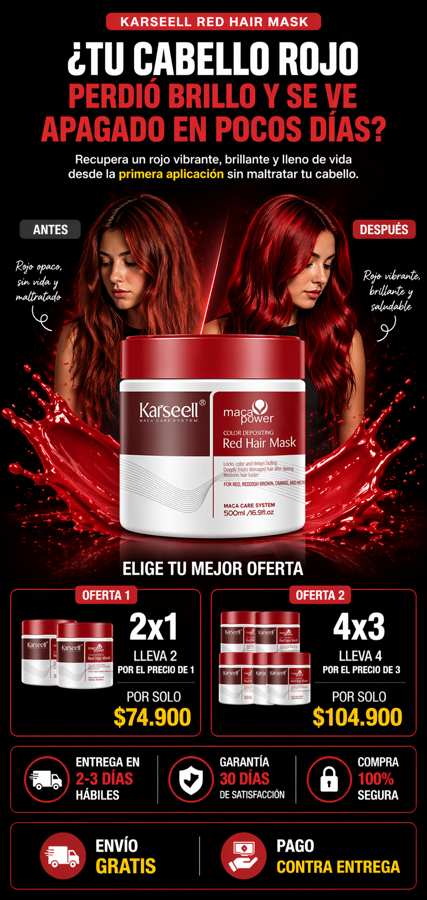 KERATINA KAISEELL ROJA 🤩